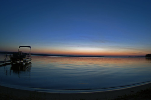 sunset lake michigan wideangle higgins