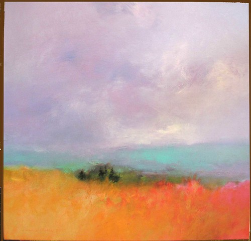 abstract painting landscape vermont gallery oil bonnie woodstock acker
