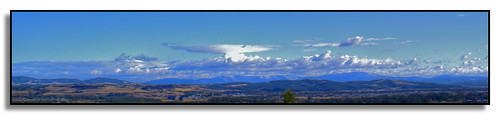 winter snow mountains clouds washington spokane