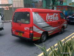 Coca-Cola van in Singapore