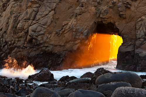 ocean california sunset seascape nature landscape coast scenic bigsur portal pfeiffer pfeifferbeach lightbeam juliapfeiffer