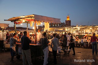 Marrakesh - Tea Stall on Djemaa El Fna