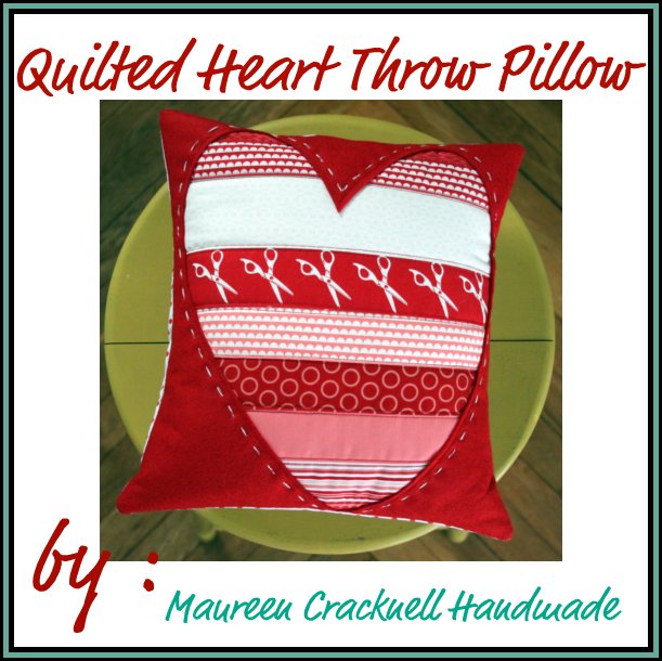 Quilted Heart Valentine Pillow