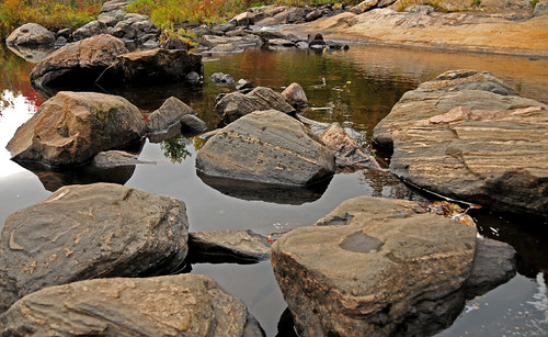 autumn ontario water rocks boulders crookedslidepark