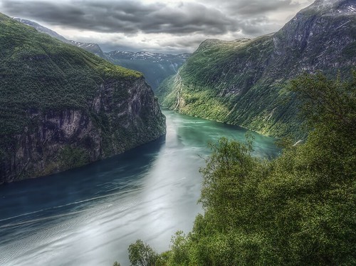 Norway - The Geiranger fjord HDR -
