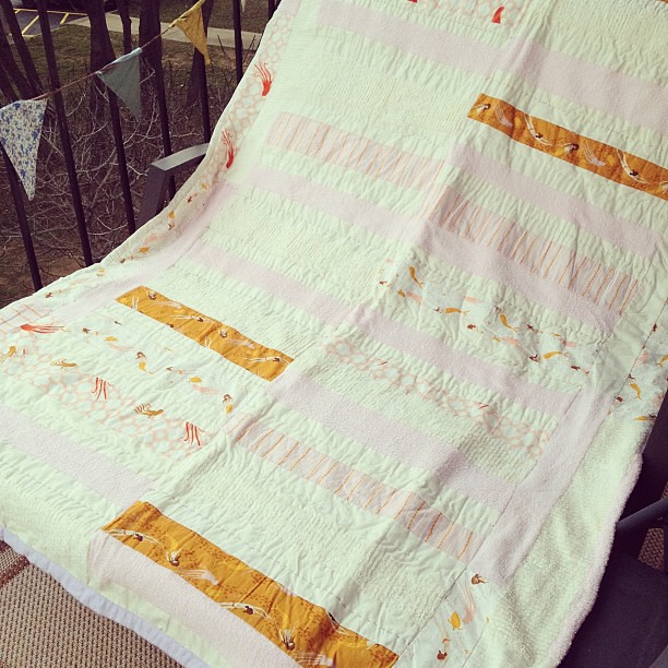 My #handmade mermaid #quilt is finished!