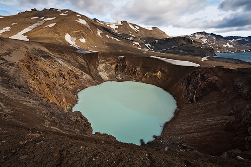 volcano iceland bath crater caldera polarizer hotspring geothermal hoya thermalbath askja víti öskjuvatn nonaceos hoyahd