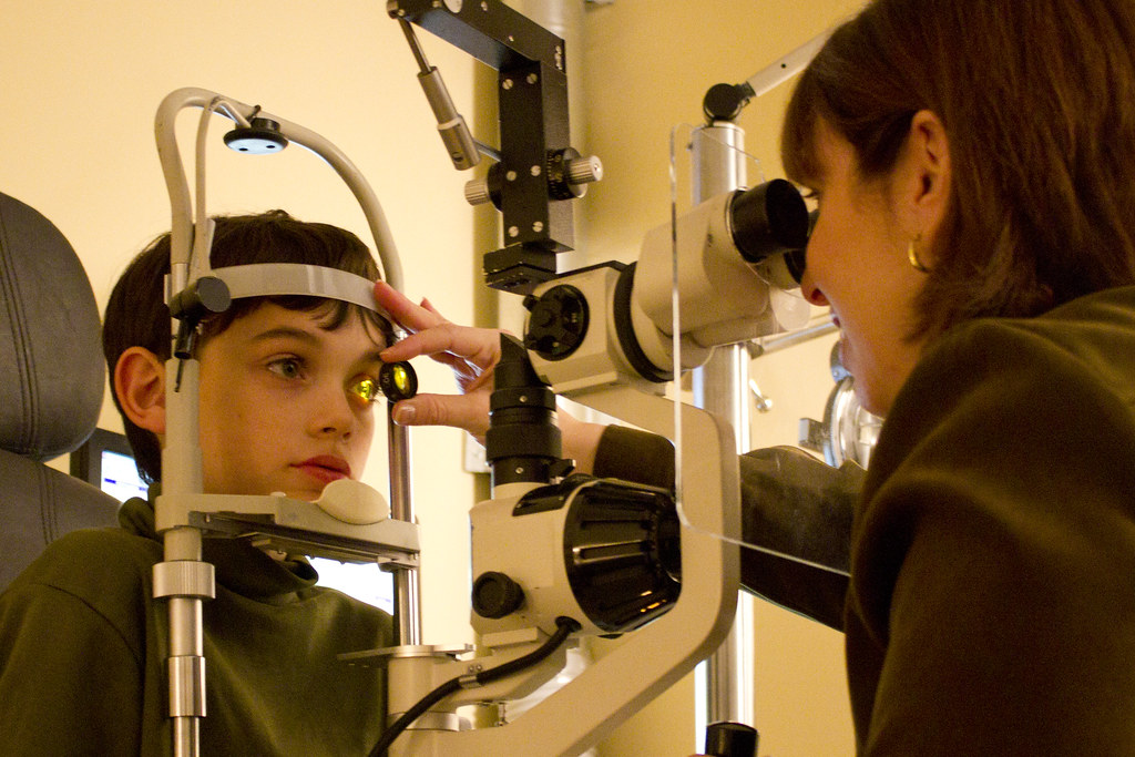 visit with the optometrist
