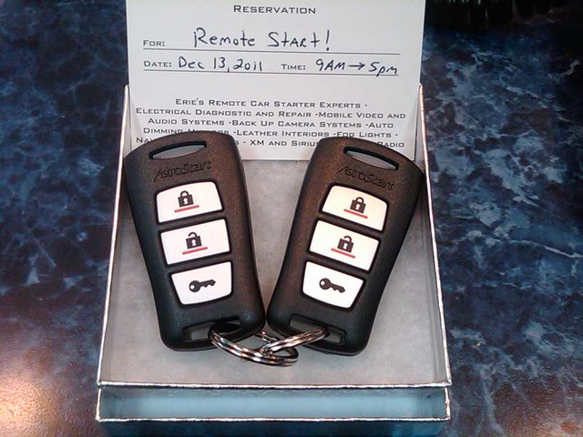 Remote Start Remotes in a gift box for Christmas in Erie, PA