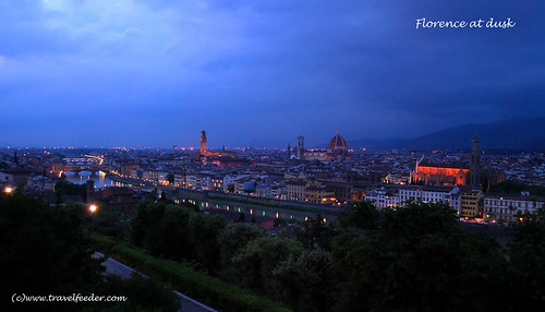 Florence at dusk