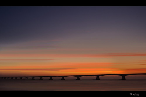bridge holland netherlands sunrise nederland zeeland brug zeelandbrug colijnsplaat zonsopkomst cs5 bluefinart