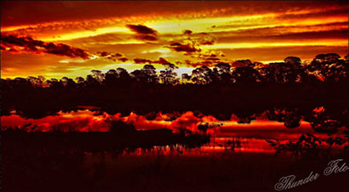 sunset reflections australia victoria