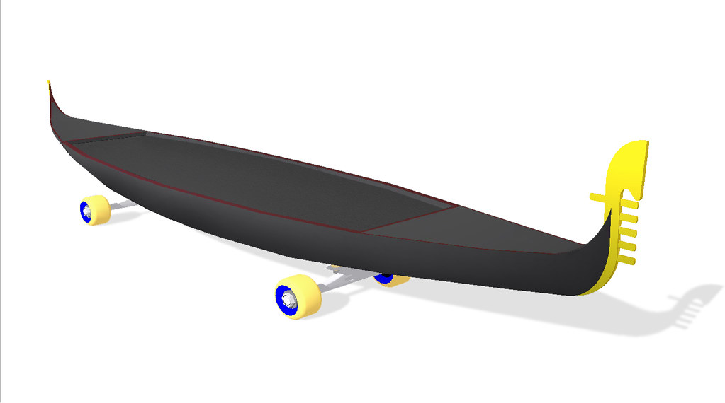 Rendering of The Gondola Skateboard