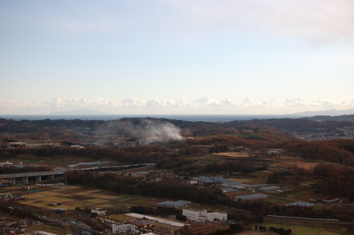 sky seascape japan clouds landscape nikon smoke horizon hill snap observatory hadano 秦野 d40 nikond40 hadanoshi 権現山 nikkor35mmf18g afsdxnikkor35mmf18g