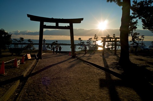 winter sunset sea japan shrine ricoh gxr mounta12