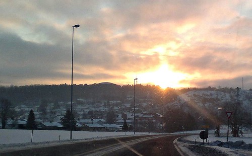 morning winter norway sunrise vestfold