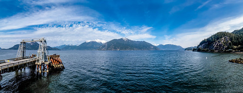 ocean panorama canada clouds britishcolumbia pano bluesky howesound lightroom porteaucove martinsmith canonpowershots120 pse12