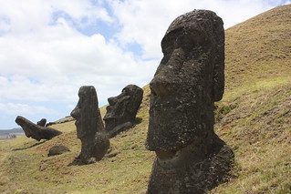 Easter Island, Rano Raraku, moais