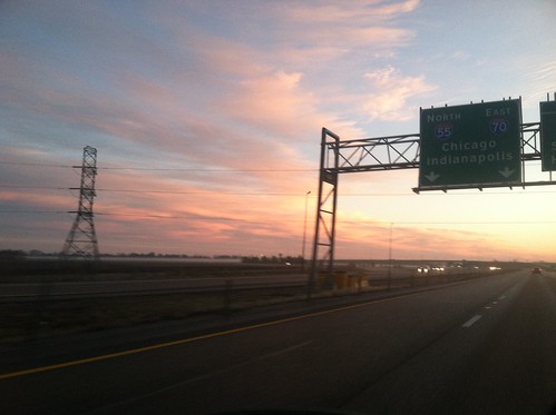 sky sign illinois driving interstate maryville