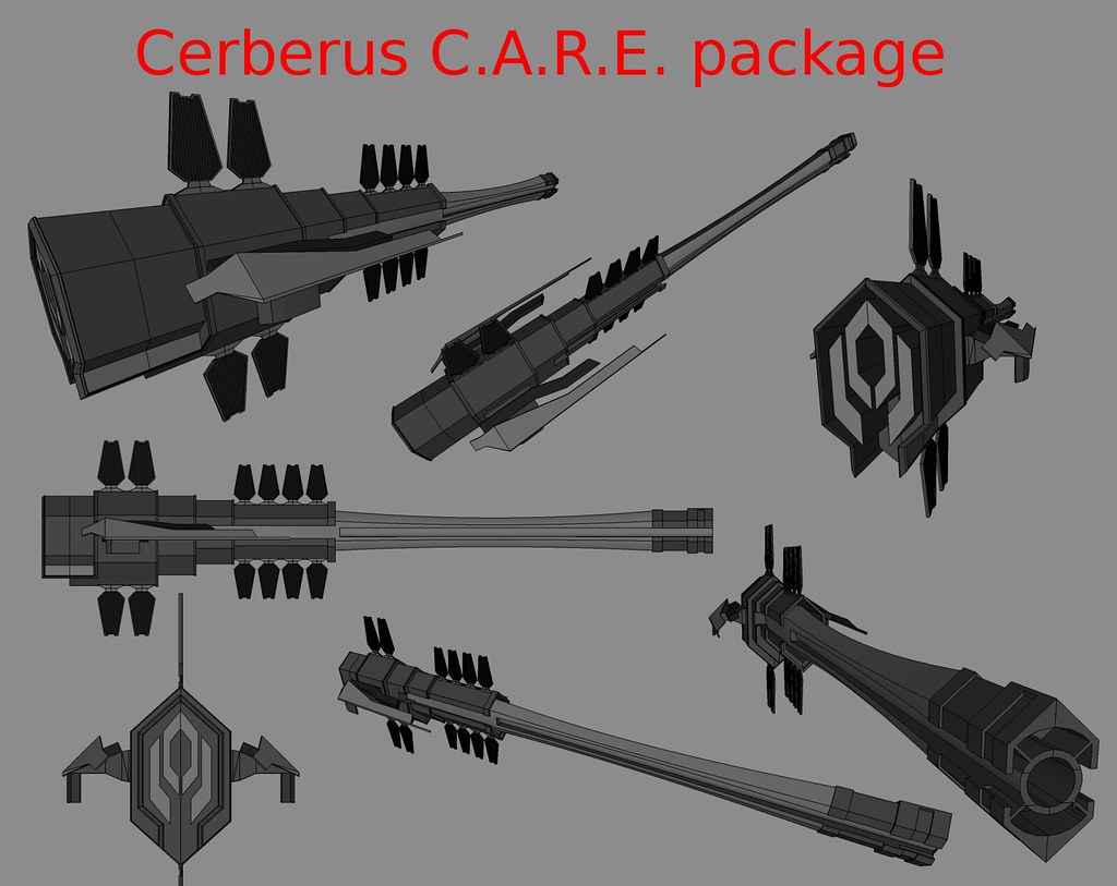 Here's the 3rd revision of the Cerberus C.A.R.E. Package Cannon. 