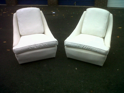 1960 pair 0f liberty chairs £300 by Terry Goddard