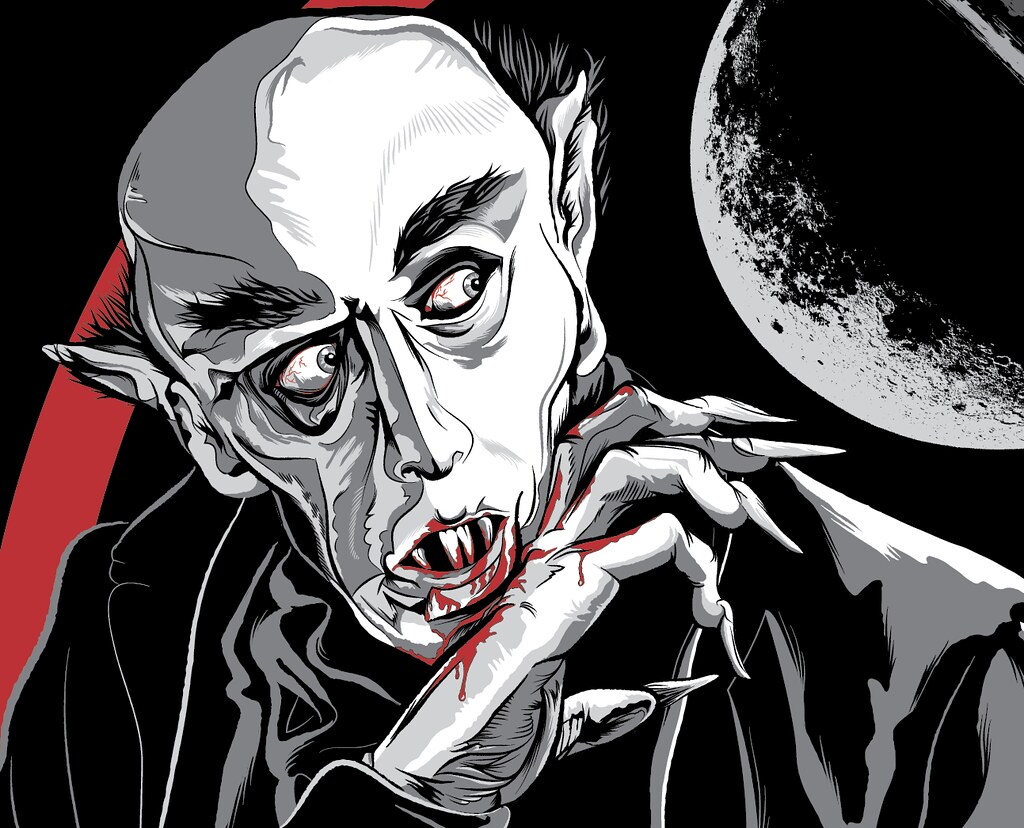 Still developing the Count Orlok illustration and it is nearly complete now...