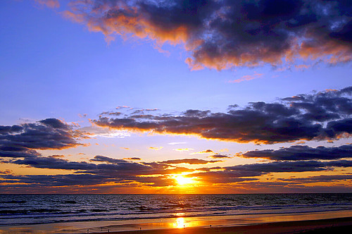 ocean sun beach sunrise
