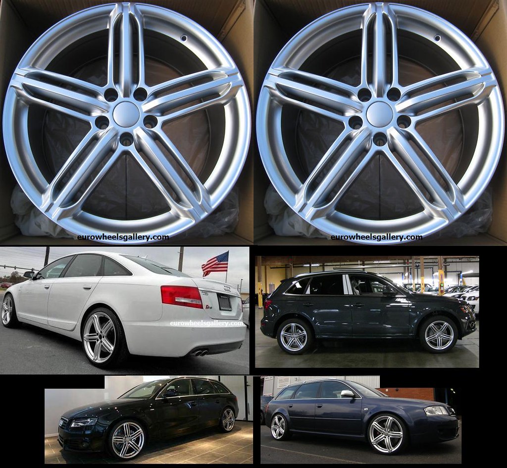20" s Line Style Wheels for Audi A8 A6 A4 Q5 New Set of 4 Rims Caps Included