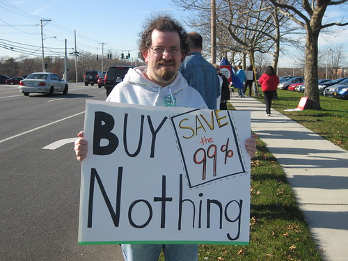 Occupy Long Island: Buy Nothing Day sign