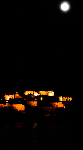 lighting sea moon reflection slr castle water night nikon harbour fort dslr fortification guernsey englishchannel castlecornet stpeterport d80 nikond80