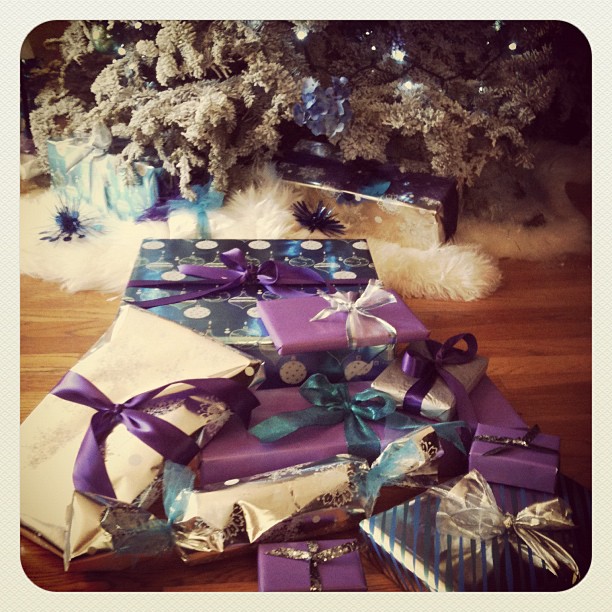 I should be writing, but I'm wrapping presents instead... #Christmas