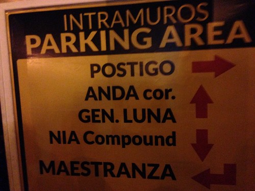 Intramuros parking area