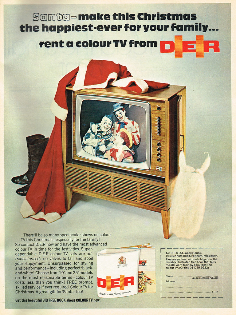 Vintage Ad #1,786: Want a Happy Christmas? Rent a TV!