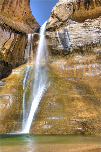 water utah waterfall falls waterfalls redrock contents nationalmonument escalante grandstaircase calfcreek lowercalfcreek
