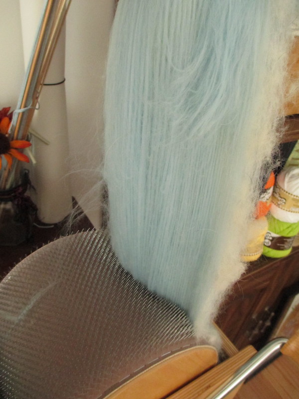 Spinning fur into yarn