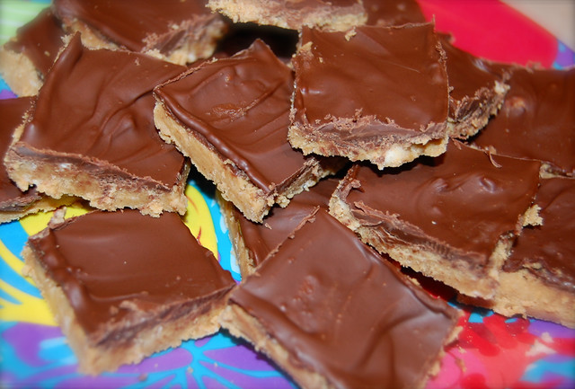 Peanut butter chocolate squares