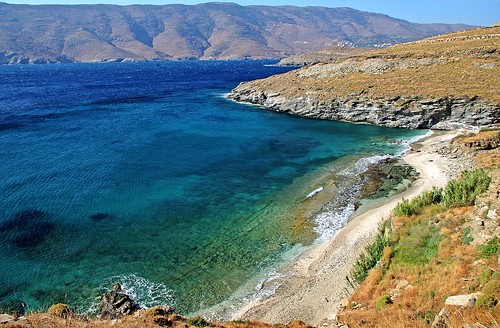 blue sea beach trekking landscape coast rocks wind rocky windy greece shore andros cpl ormos aegeansea korthibay
