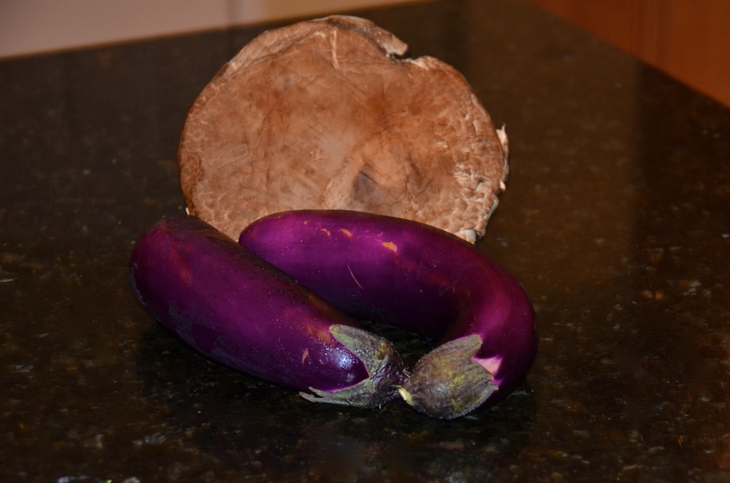 Roasted Eggplant & Portobello Risotto