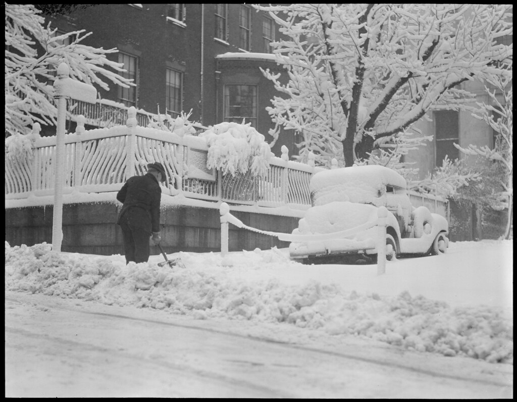 Snowstorm, Joy Street, Beacon Hill