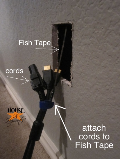 How to mount your tv to the wall and hide the cords - House of