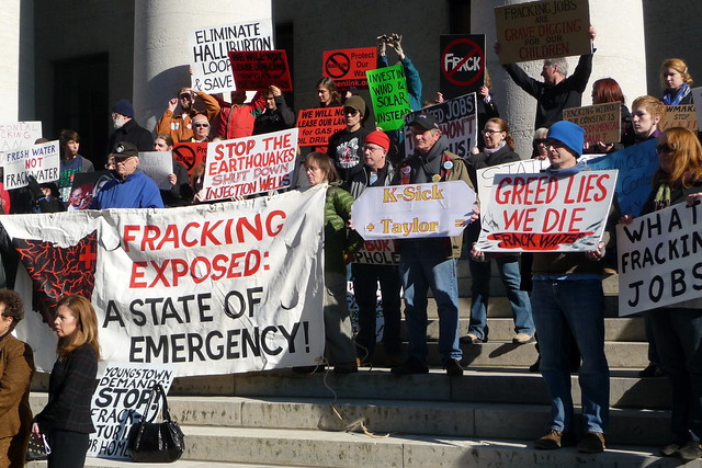 anti-fracking protest