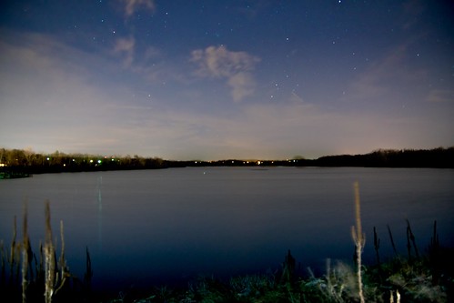 lake water night dark stars nighttime nightime hdr fayetteville