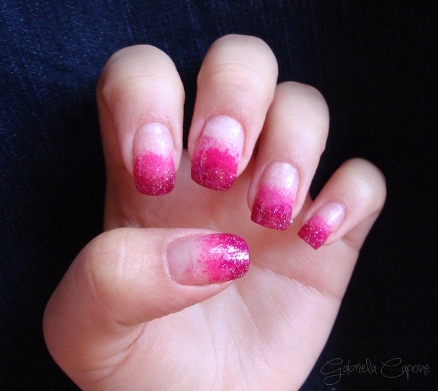 Nail Art: Degradê rosa | Flickr - Photo Sharing!