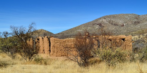 arizona sky usa mountain building tree abandoned architecture rural landscape countryside us ruins country hill scrub nikond3200 oldstructure gleeson cochisecounty 2013 historicghosttown edk7 occupied18901939 adobebrickminershouse