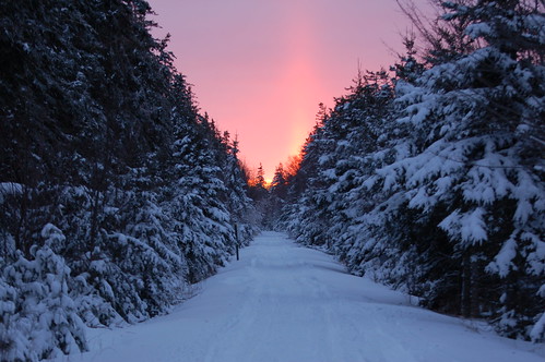 sunset snow canada princeedwardisland pei harmonyjunction