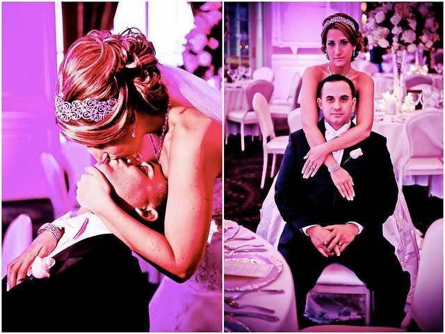 Lisa and Michael, bridal headpiece and jewelry - Bridal Styles New York
