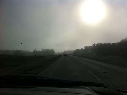 mist oklahoma fog clouds contrast sunrise day
