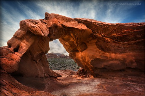 sunset valleyoffire landscape arch desert nevada rockformation archrock vof