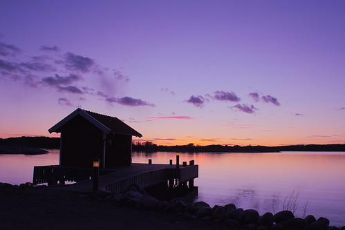 sunset sea clouds sweden jetty calm hut fishermans stabil fotosondag fs120226