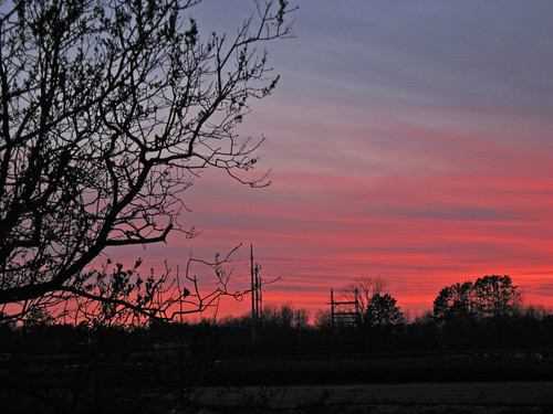 winter sunset wisconsin dusk hayward